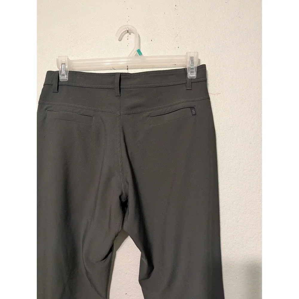 Free Fly Men Nomad Pants 32x32 Dark Olive Green Stretch Performance Trousers